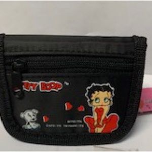 Nylon Betty Boop black wallet trifold